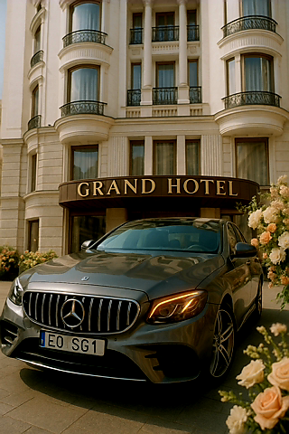 Taxi Mercedes E0 SG1 Sebastian Galanciak Grand Hotel Łódź