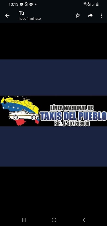 Parada de taxis del pueblo por puestos
